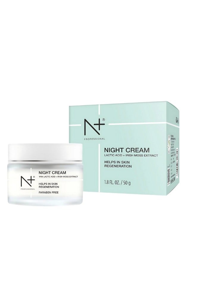 N+ Professional N+ Night Cream Lactic Acid+Irish Moss 50Gm-12810