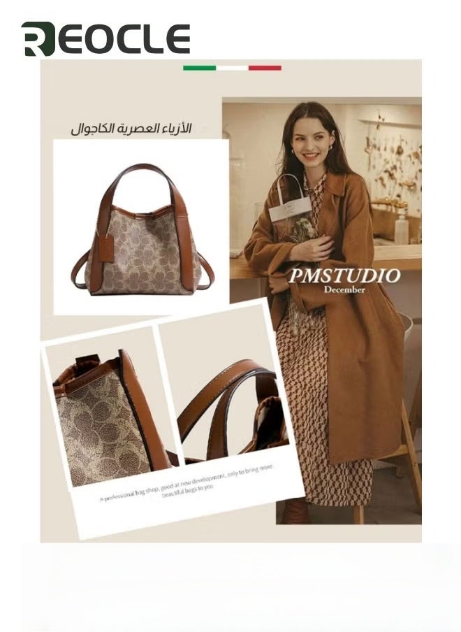 REOCLE Hobo Totes Bags for Women Leather Tote Bag Soft PU Leather Large Capacity Handbag Womens Top Handle Shoulder Bag or Everyday Use & Travel - Image 2