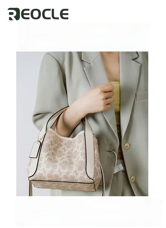 REOCLE Hobo Totes Bags for Women Leather Tote Bag Soft PU Leather Large Capacity Handbag Womens Top Handle Shoulder Bag or Everyday Use & Travel - Image 3