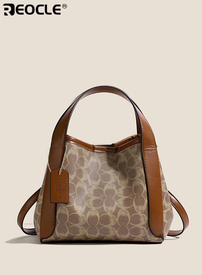 REOCLE Hobo Totes Bags for Women Leather Tote Bag Soft PU Leather Large Capacity Handbag Womens Top Handle Shoulder Bag or Everyday Use & Travel - Image 1