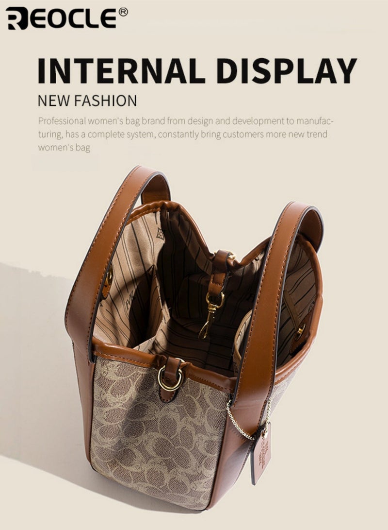 REOCLE Hobo Totes Bags for Women Leather Tote Bag Soft PU Leather Large Capacity Handbag Womens Top Handle Shoulder Bag or Everyday Use & Travel - Image 2