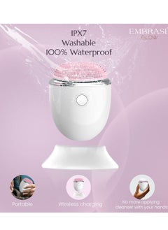 Excefore Facial Cleansing Brush Face Scrubber Portable, Sonic Brush, Rechargeable, Wireless Exfoliator  - Image 4