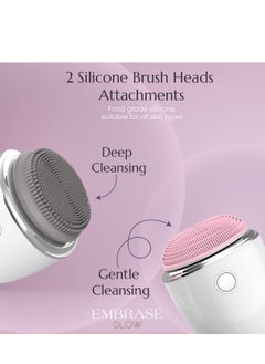 Excefore Facial Cleansing Brush Face Scrubber Portable, Sonic Brush, Rechargeable, Wireless Exfoliator  - Image 5