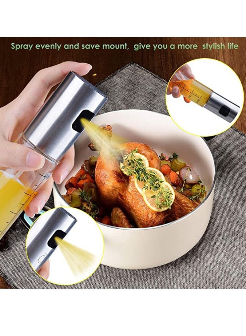 يوويل 100 مللي بخاخ موزع زيت الزيتون زجاجة بخاخ للطبخ زجاجة الخل الزجاج للطبخ الخبز والتحميص والشوي - Image 5