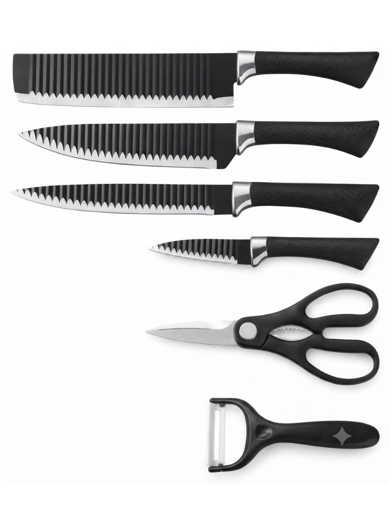 6-Piece Professional Stainless Steel Kitchen Knife Set - Image 1