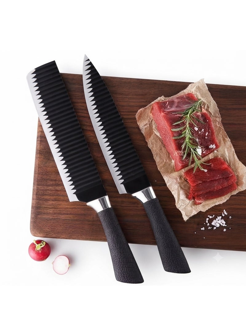 6-Piece Professional Stainless Steel Kitchen Knife Set - Image 4