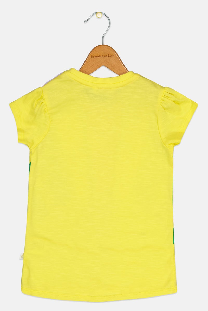 Hamleys Toddlers Girl Short Sleeve Graphic Print Top, Multicolor - Image 3