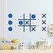 DUOLIYBC Magnetic Tic Tac Toe WallMount GameGame Room DecorHallway DecorPlayroom DecorModern Wall Decals for Kids RoomClassroomOfficesBest Gift for Family Friends Blue - Image 2