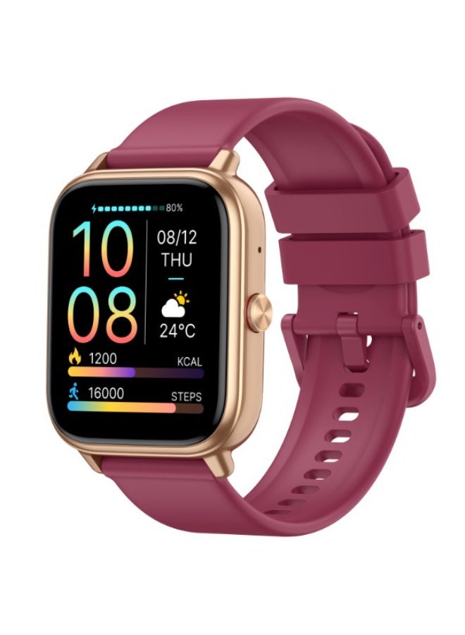 bym Square Smartwatch with Bluetooth Call, Heart Rate & Blood Oxygen Monitor, 15-21 Day Battery Life, Silicone Strap - Image 3