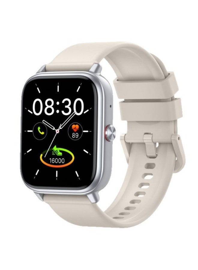 bym Square Smartwatch with Bluetooth Call, Heart Rate & Blood Oxygen Monitor, 15-21 Day Battery Life, Silicone Strap - Image 2