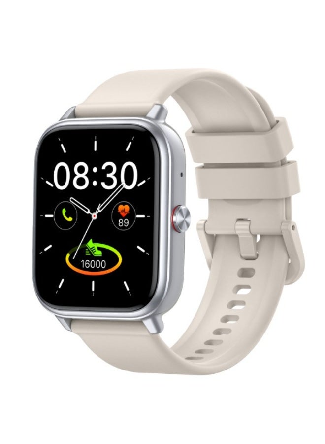 bym Square Smartwatch with Bluetooth Call, Heart Rate & Blood Oxygen Monitor, 15-21 Day Battery Life, Silicone Strap - Image 5