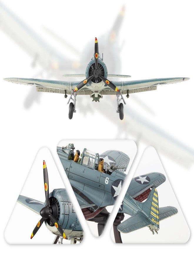 HANGHANG 1/72 Military Model Plane SBD-3 Dauntless （Aged Version） Alloy Fighter Plane Model Model Airplane for Collection and Gift - Image 2
