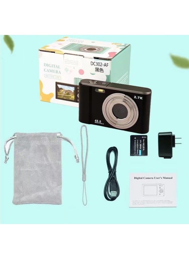 Generic DC302 Mini Card Camera 2.8 Inch Student Camera DC302 HD Camera 2.7K-Body Color:16g Card  - Image 4