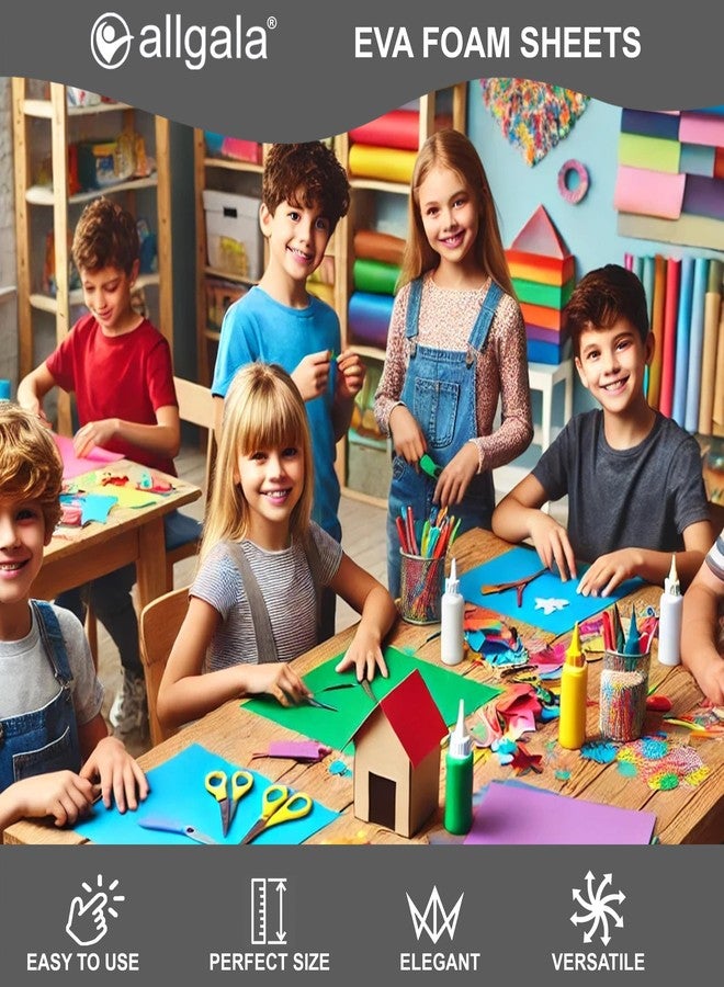 allgala باقة قيمة 20 من ورق الفوم EVA بحجم 8x12 بوصة - ليمون - CF85309 - Image 5