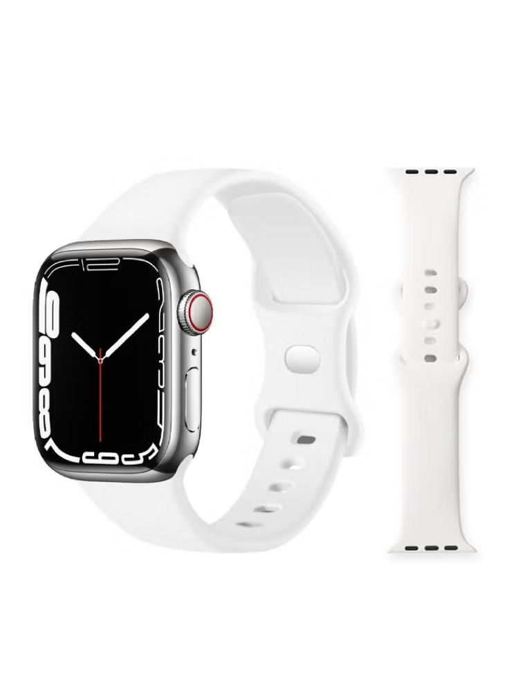 Zaboon Infinity Solid Silicone Replacement Band for Apple Watch 41/40/38mm Series 7/6/5/4/SE - Image 1