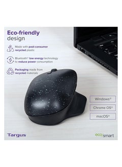 Targus Targus ErgoFlip EcoSmart Sustainable Ambidextrous Full-Size Mouse - Gaming-Level Mouse Compatible with Chrome OS, Windows, and macOS (AMB586GL)  - Image 5