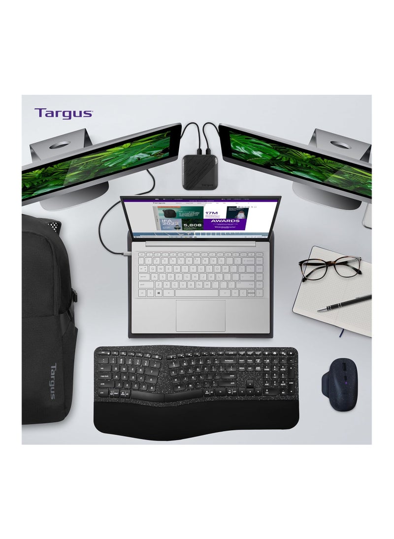 Targus - Targus ErgoFlip EcoSmart Sustainable Ambidextrous Full-Size Mouse - Gaming-Level Mouse Compatible with Chrome OS, Windows, and macOS (AMB586GL) - Image 1