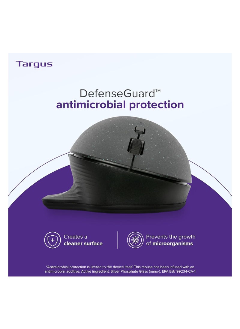 Targus - Targus ErgoFlip EcoSmart Sustainable Ambidextrous Full-Size Mouse - Gaming-Level Mouse Compatible with Chrome OS, Windows, and macOS (AMB586GL) - Image 1