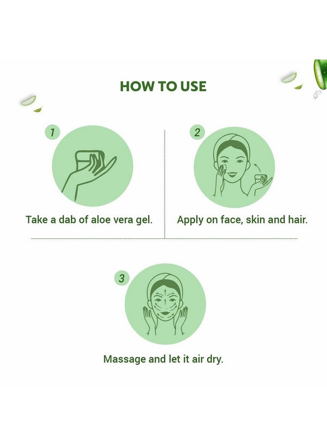 Bio Organic Pure Multipurpose Aloe Vera Gel With Green Tea Extract For Face, Body & Hair,For Glowing & Soothing Skin, Anti-Ageing & Acne, Suitable To All Skin Type - 175Ml