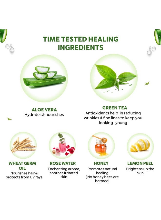 Bio Organic Pure Multipurpose Aloe Vera Gel With Green Tea Extract For Face, Body & Hair,For Glowing & Soothing Skin, Anti-Ageing & Acne, Suitable To All Skin Type - 175Ml