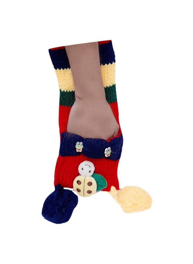 V3E وشاح صوف دافئ ناعم أنيق مطبوع للأطفال V3E (متعدد الألوان) - Image 4