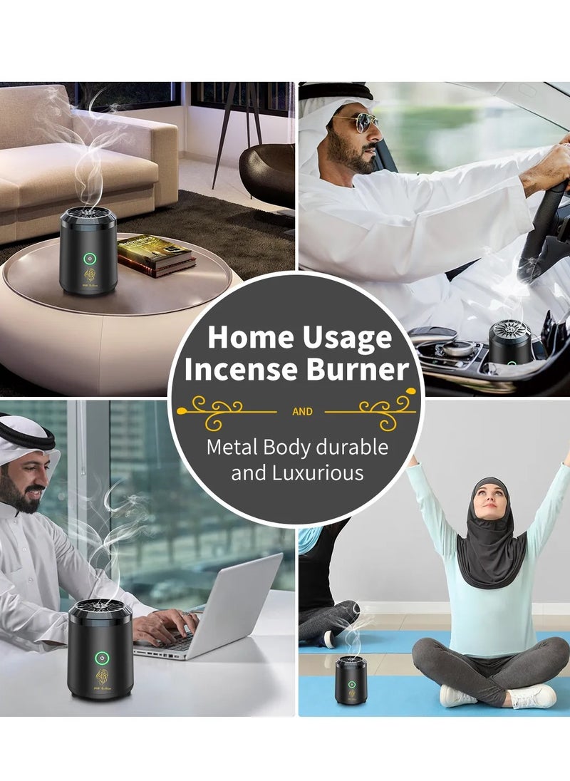 Bakhoor - Electric Mini Incense Burner Portable USB Rechargeable Aroma Diffuser - Image 1