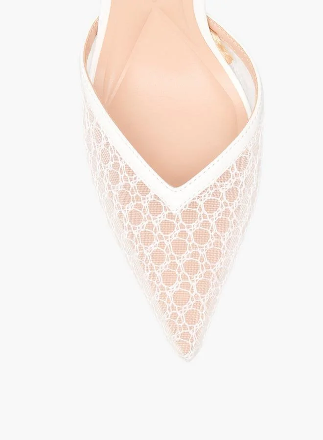 Celeste Women Mesh Stiletto Heel Shoes