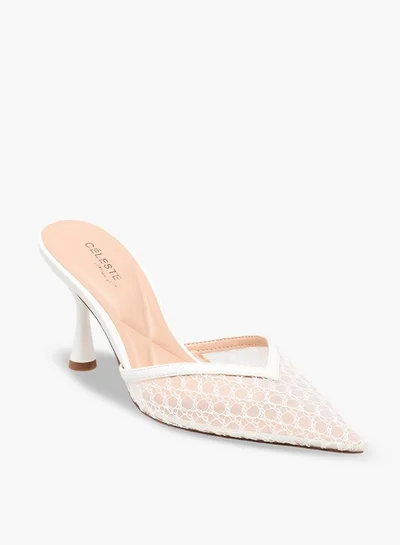 Celeste Women Mesh Stiletto Heel Shoes