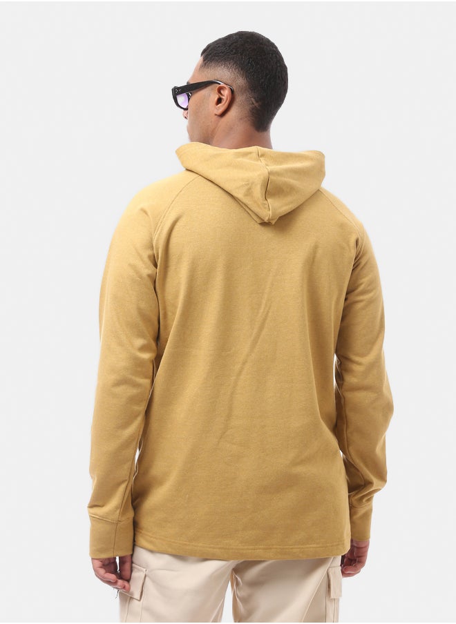 RAVIN Mustard Long Hoodie with Kangaroo Pocket  - Image 2