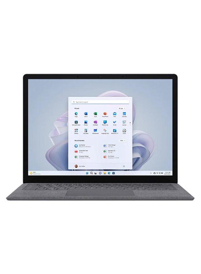 مايكروسوفت لابتوب سيرفيس 5 بشاشة تعمل باللمس 13.5 بوصة (2256x1504)، مع معالج إنتل كور i5-1235U/ذاكرة عشوائية 8GB DDR5/قرص صلب SSD سعة 256GB/رسومات إنتل إيريس Xe/ويندوز 11 هوم - Image 1