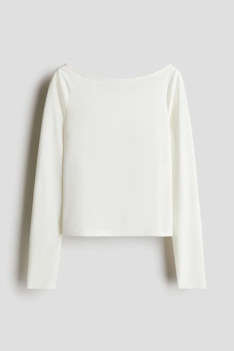 H&M Cut-out jersey top