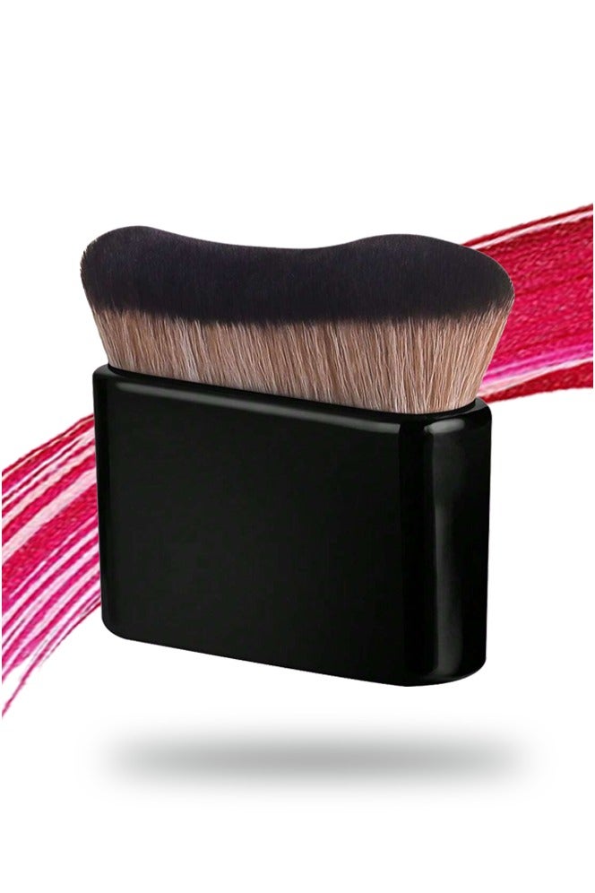 المديرية العامة للشئون الصحية والطبية فرشاة مكياج DGSENPI الفاخرة ذات السطح المسطح، شعيرات صناعية فائقة الكثافة لكريم الأساس السائل والكريمي بدون خطوط، مقبض غير لامع مريح - Image 1