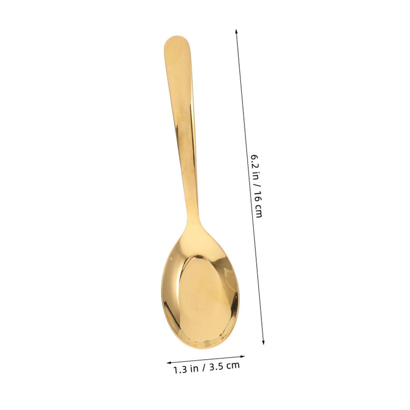 Stainless Steel Serving Spoons Ergonomic Dishwasher Safe Kitchen Utensils - Image 3