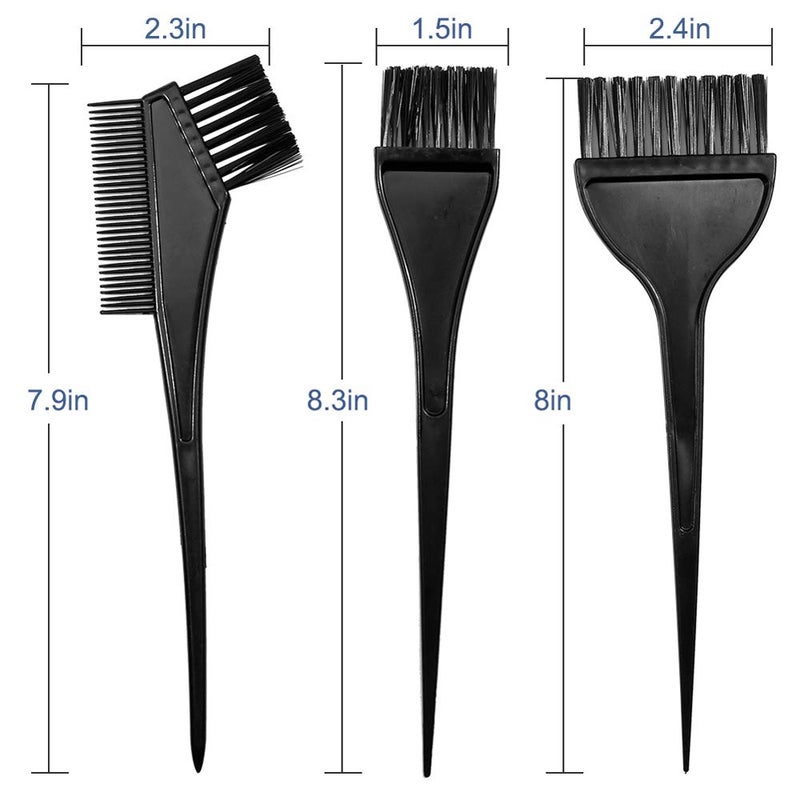 Moonmini Hair Dye Color Brush and Bowl Set, 4Pcs Color Bowl Brushes Tool Mixing Bowl Kit Tint Comb for Hair Tint Dying Coloring Applicator - Image 2