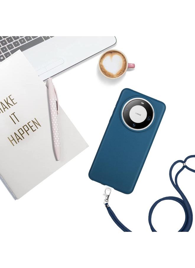 Green Tiger - Case For Huawei Mate 60 Pro Wheat MagSafe Magnetic Straw Material + TPU Phone Case with Lanyard - Image 1