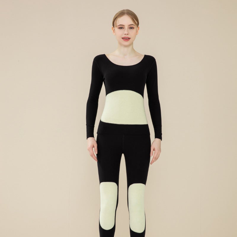 2024 Seamless Mens Thermal Set Women - black suit - Image 1