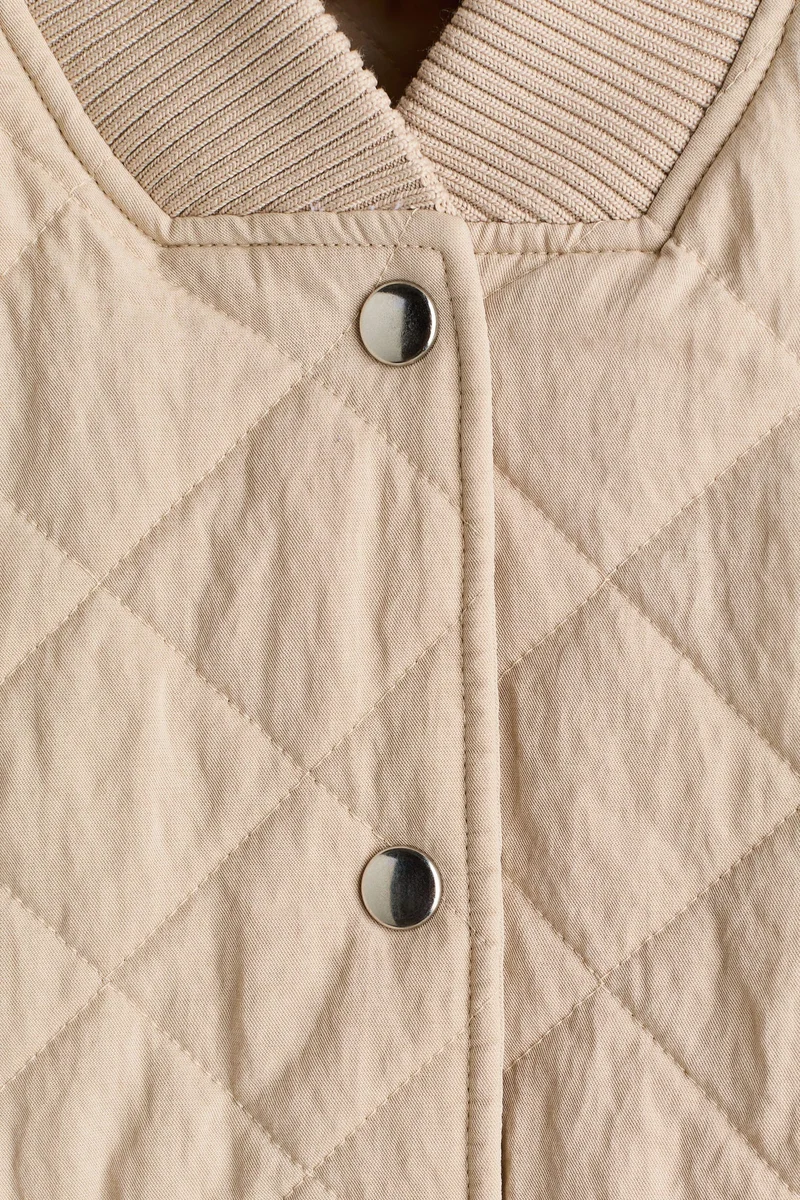 H&M Quilted bomber jacket