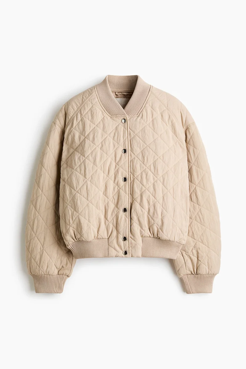 H&M Quilted bomber jacket