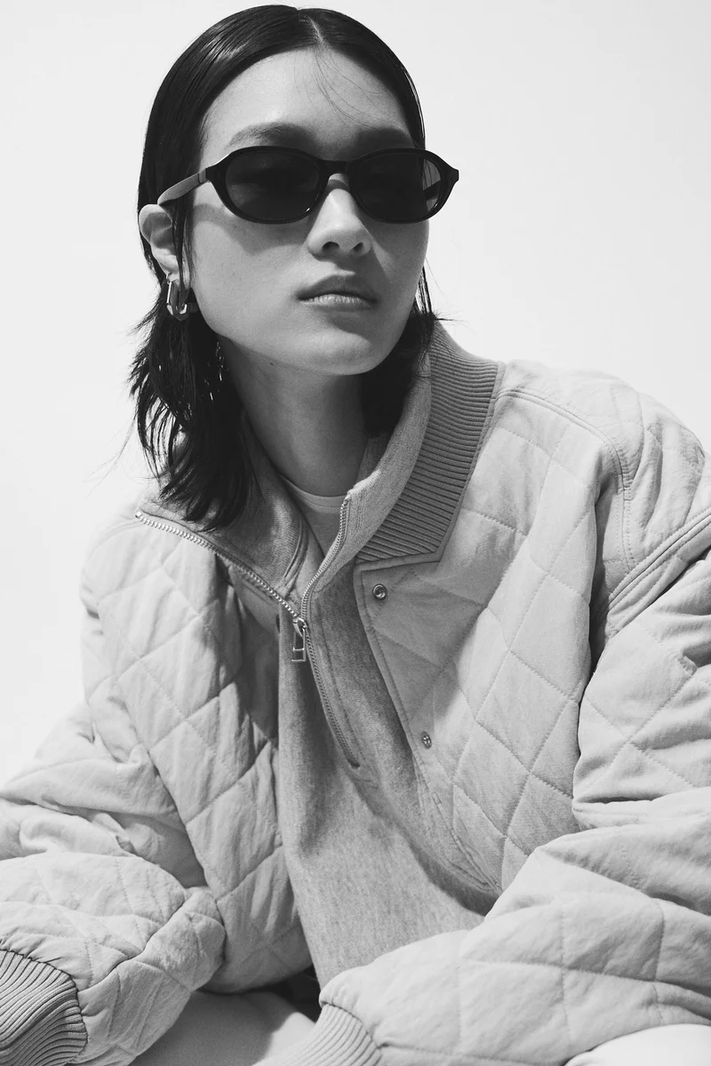 H&M Quilted bomber jacket