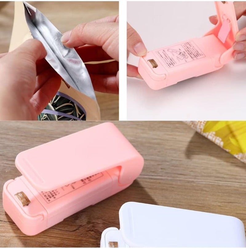 MVM Enterprise Mini Bag Sealer 2 in 1 Heat Sealer and Cutter Handheld Sealing Machine Portable Bag Resealer Sealer for Plastic Bags Food Storage Snack Fresh Bag Sealer - Image 2