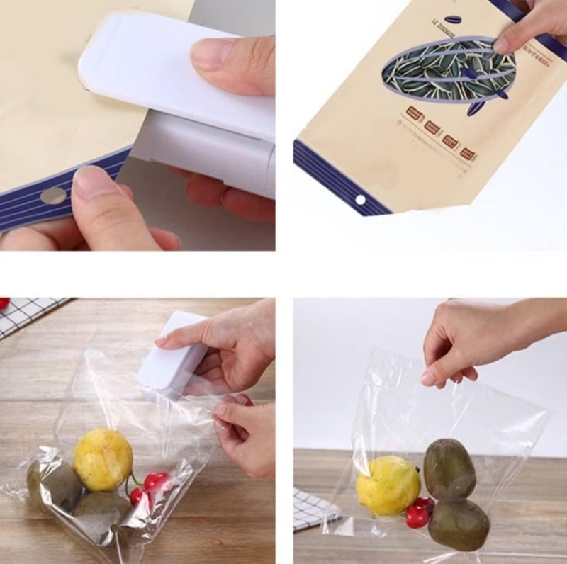 MVM Enterprise Mini Bag Sealer 2 in 1 Heat Sealer and Cutter Handheld Sealing Machine Portable Bag Resealer Sealer for Plastic Bags Food Storage Snack Fresh Bag Sealer - Image 3