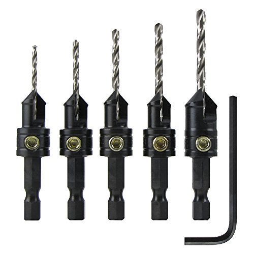 Make it Snappy Tools Quick-Change 5-Pc. Countersink Drill Bit Set. Proudly Made in The USA. - Image 1