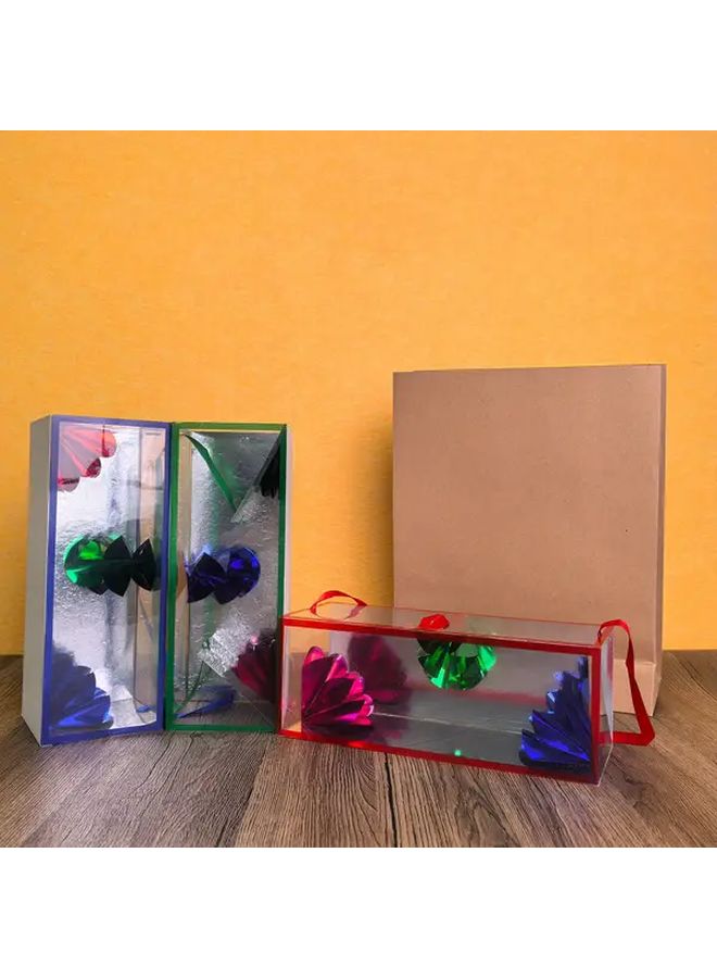 Large Magic Paper Bag Floral Box Trick Instant Invisible Flower Production Illusion Prop - Image 4