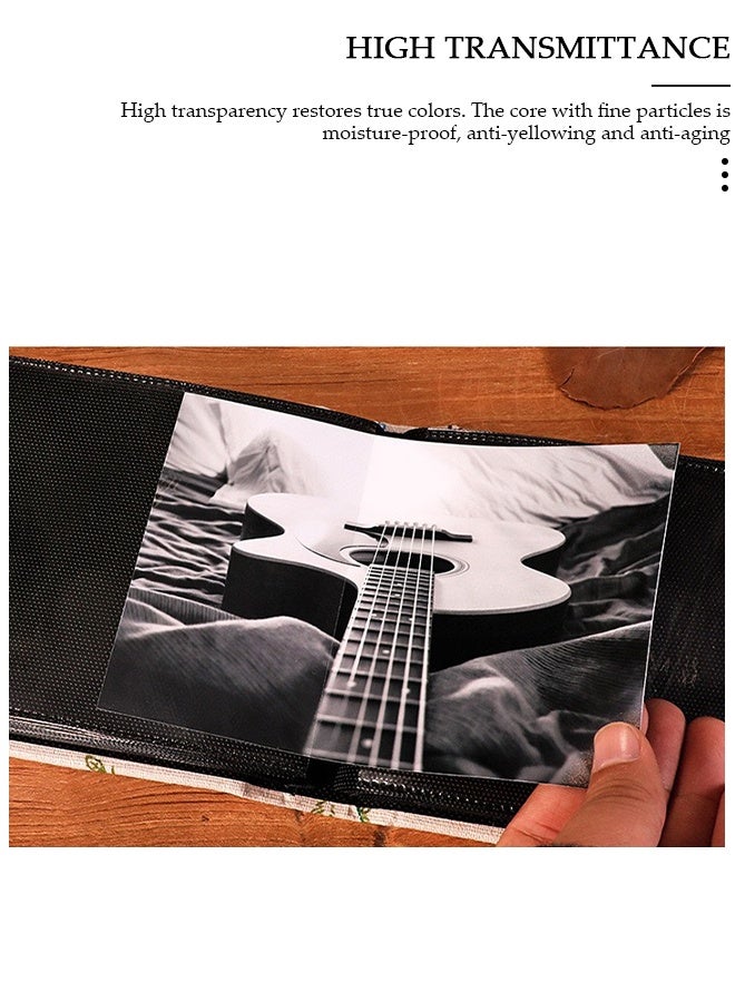 DUNISO 200 Pockets Flower Pattern Photo Album for 6 Inches Photos Portable Photo Album for Family Wedding Boys Girls - Image 2