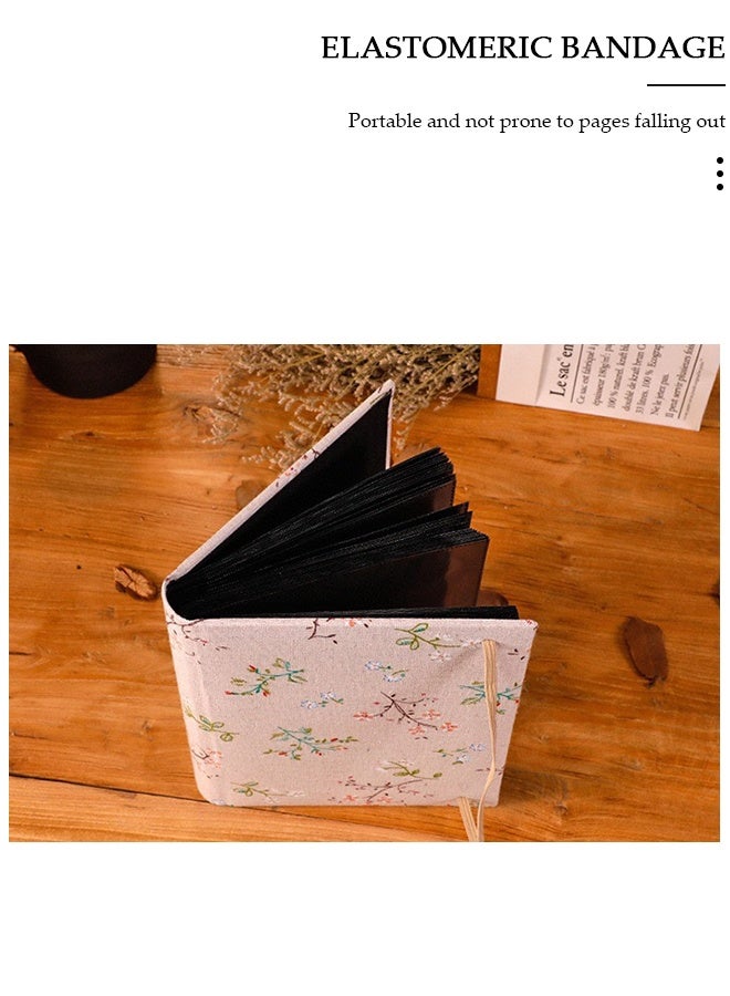 DUNISO 200 Pockets Flower Pattern Photo Album for 6 Inches Photos Portable Photo Album for Family Wedding Boys Girls - Image 3