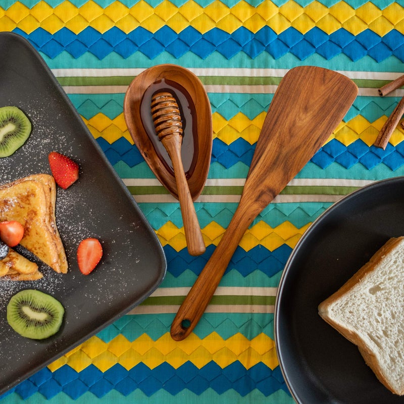 FAAY 11.5 Inch Teak Wood Spatula/Turner for RIGHT Hand | Versatile Spatula  Durable  Healthy and High Moist Resistance for Non Stick Cookware - Image 4