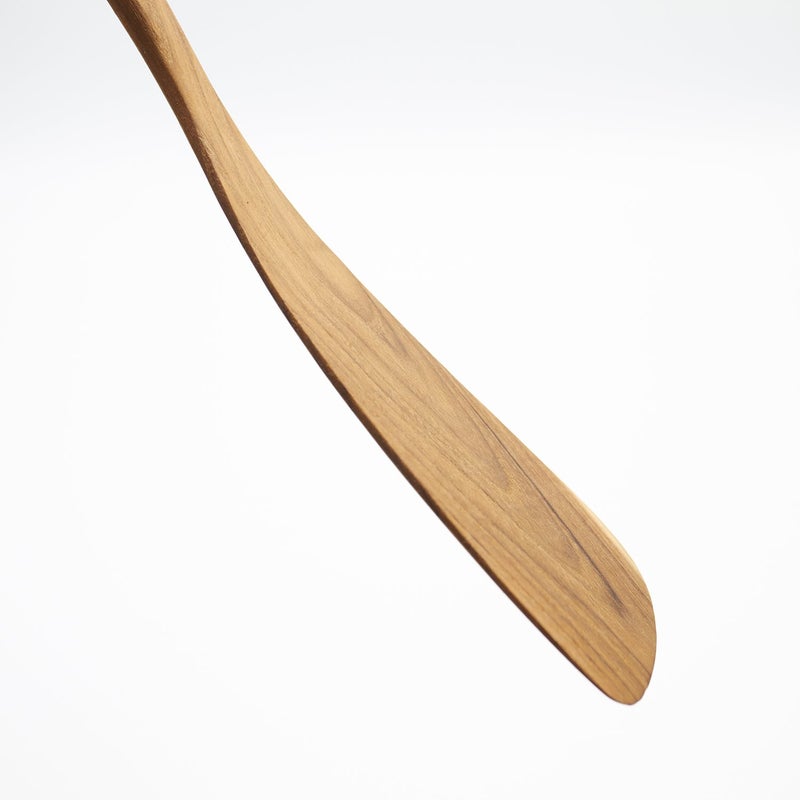 FAAY 11.5 Inch Teak Wood Spatula/Turner for RIGHT Hand | Versatile Spatula  Durable  Healthy and High Moist Resistance for Non Stick Cookware - Image 2