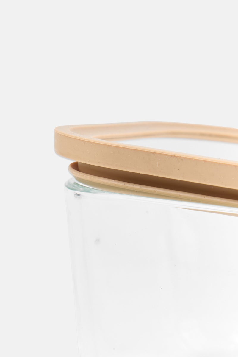 Muy Mucho Borosilicate Glass Hermetic Food Container 800 ml, Transparent - Image 3