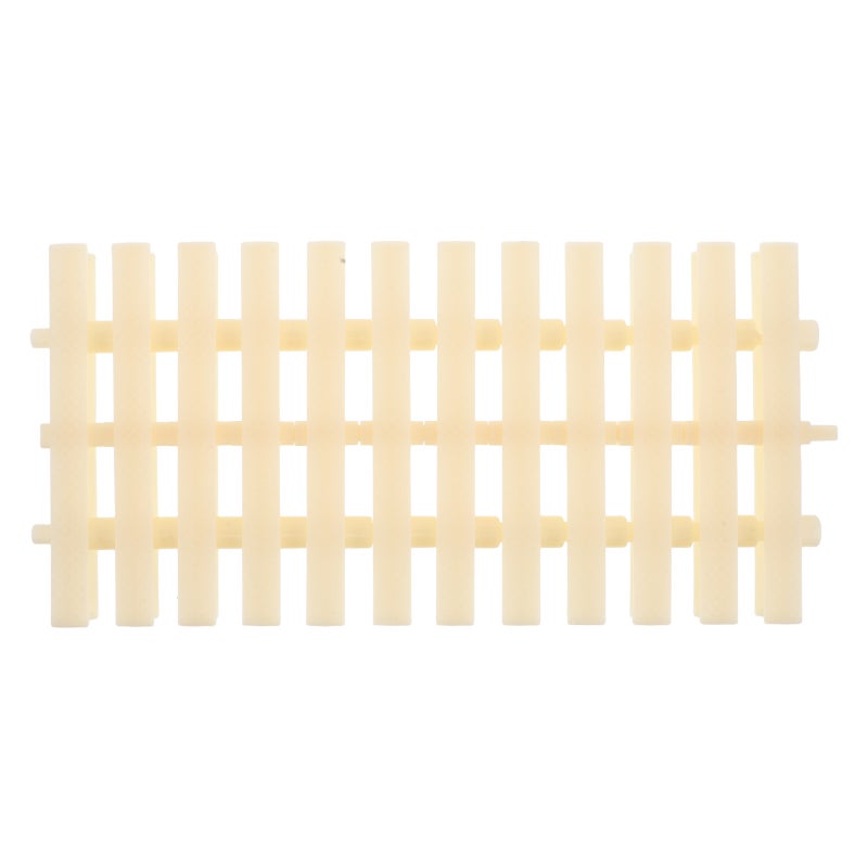 Light Yellow Outdoor Plastic Pool Overflow Grating Mat for Balcony and Shower Safety - Image 1