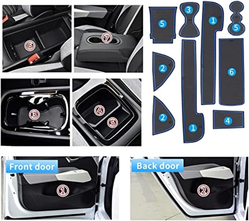 Wivplex Non-Slip Rubber Mats for VW ID.3 (2020-2022) - Image 4